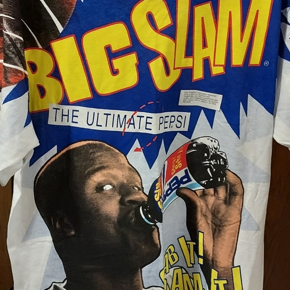 Vintage deadstock pepsi shaq shirt rare single stich - Picture 10 of 10
